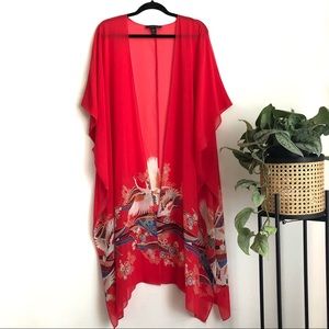 FOREVER 21 Red Kimono